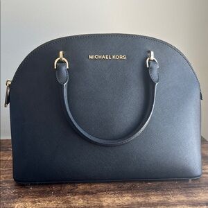 Michael Kors Black Emmy Dome Satchel  LG bag